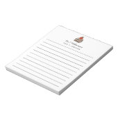 Bookstack and Apple Custom Teacher Appreciation ノートパッド (回転)