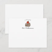 Bookstack and Apple Personalized Teacher  ノートカード (正面/裏面)