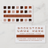 BOOKSTORE顧客評価(モダン四角) ロイヤリティカード (正面/裏面)