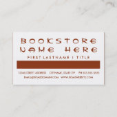 BOOKSTORE顧客評価(モダン四角) ロイヤリティカード (裏面)