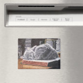 Bookstore Cat マグネット (インサイチュ (食洗機))