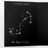  BookTok Romantacy Wedding Invite - Scorpio/Gemini 三つ折り招待状 (内部最初)