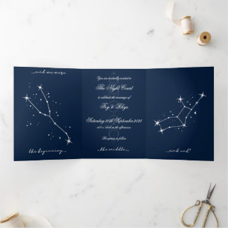 BookTok Romantacy Wedding Invite - Taurus/《星座》乙女座 三つ折り招待状