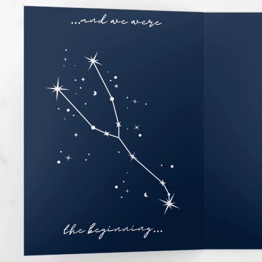 BookTok Romantacy Wedding Invite - Taurus/Libra 三つ折り招待状 (内部最初)