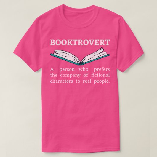 Booktrovert定義IIブックラバー Tシャツ (デザイン正面)