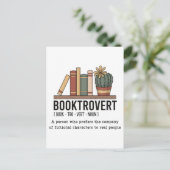 Booktrovert辞書定義ブック ポストカード (スタンド正面)