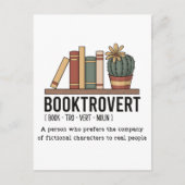 Booktrovert辞書定義ブック ポストカード (正面)