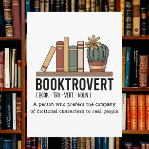 Booktrovert辞書定義ブック ポストカード