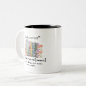 「Booktrovert」の定義 ツートーンマグカップ (正面左)