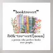 「Booktrovert」の定義 ポスター (正面)
