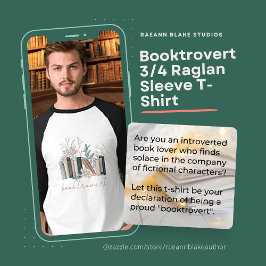 Booktrovert 3/4ラグランスリーブTシャツ Tシャツ