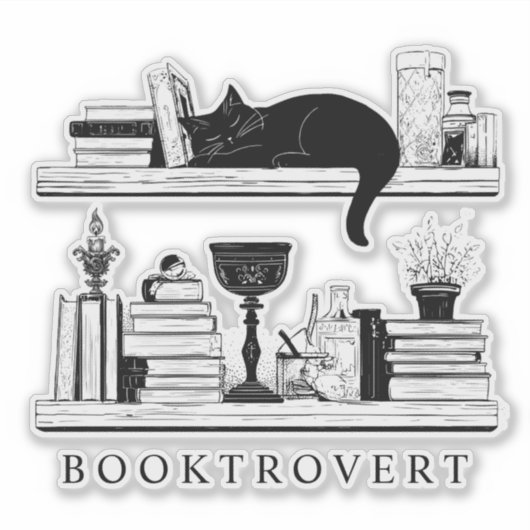 Booktrovert Book Lover's  シール (正面)