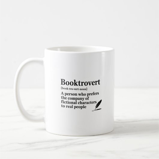 Booktrovert Coffee Mug コーヒーマグカップ (左)