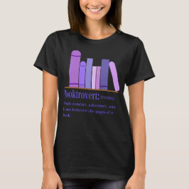 Booktrovert Definition – Cozy Book Lover Design Tシャツ