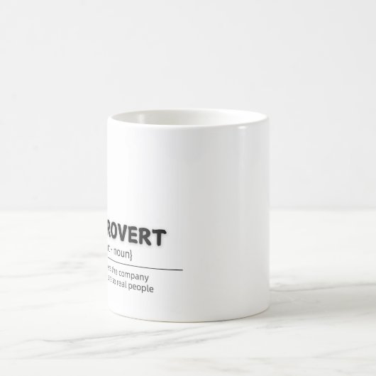 Booktrovert: Fiction Over Reality Mug コーヒーマグカップ (中央)
