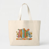Booktrovert, Librarian先生Bookish, Book Lover ラージトートバッグ (正面)