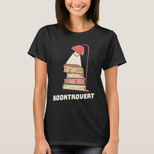 Booktrovert  Reading Reader Bookworm Teacher Tシャツ (正面)