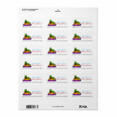 Bookwormかわいい先生ブックラベル ラベル (フルシート)