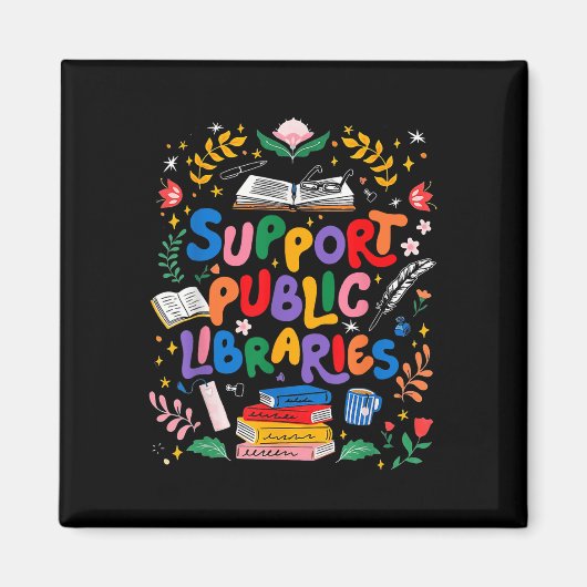 Bookwormのブックレア読をサポート マグネット (正面)