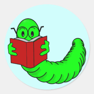 Bookwormシール ラウンドシール