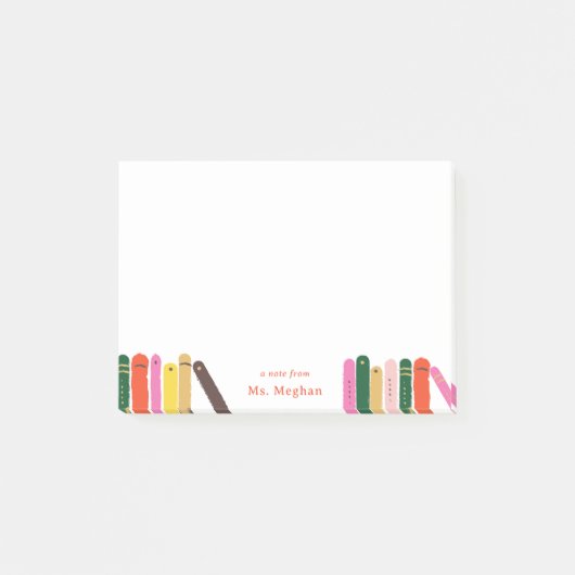 Bookwormノートの先生 ポストイット (正面)