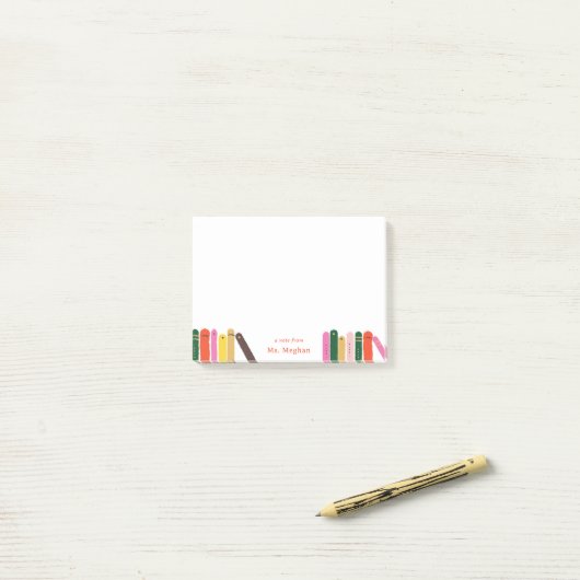 Bookwormノートの先生 ポストイット (デスク上)