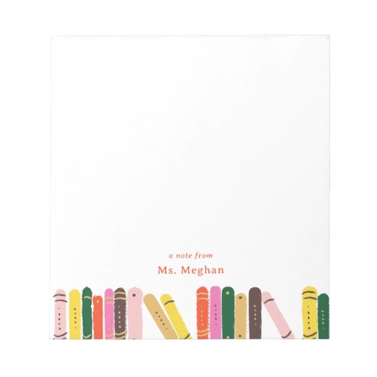 Bookwormノート先生カスタムメモ ノートパッド (正面)