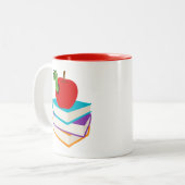 Bookwormブックラバーガール名 ツートーンマグカップ (正面左)