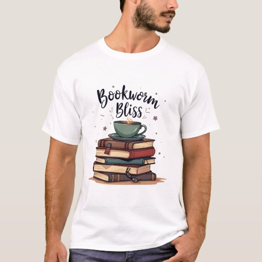 Bookworm Bliss：次の冒険へ Tシャツ (正面)