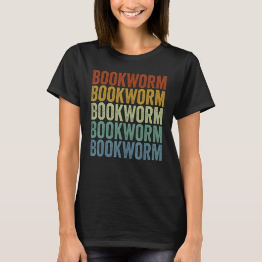 Bookworm Book Reader Reading Tシャツ (正面)