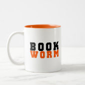 Bookworm、Books lover ツートーンマグカップ (左)