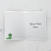 Bookworm Boy Thank You カード (内部)