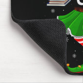 Bookworm Elf Christmas Family Girls Women Elf Squa マウスパッド (コーナー)