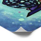 Bookworm Fairy Library Fantasy Art by Hannah Lynn ポスター (角)