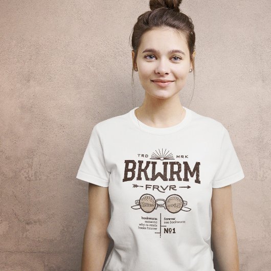 Bookworm Forever BKWRM FRVR Tシャツ