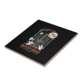 Bookworm Halloween Shirt Haunted Library タイル (側面)