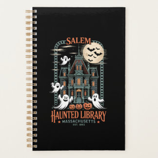 Bookworm Halloween Shirt Haunted Library プランナー手帳