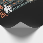 Bookworm Halloween Shirt Haunted Library ラッピングペーパー (角)