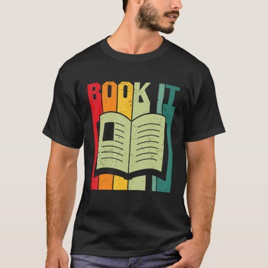 Bookworm Librarian'読の Tシャツ (正面)