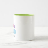 Bookworm Librarian Cute読's Gift ツートーンマグカップ (中央)