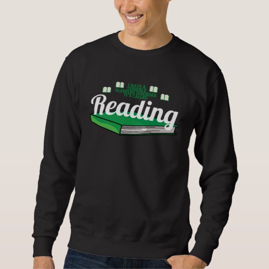 Bookworm Sarcastic Reading Bookaholic スウェットシャツ (正面)
