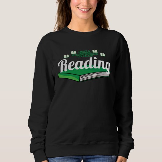 Bookworm  Sarcastic Reading Bookaholic スウェットシャツ (正面)