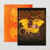 Bookwyrm:図書館ドラゴン ポストカード (正面/裏面)