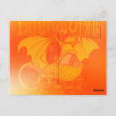 Bookwyrm:図書館ドラゴン ポストカード (裏面)