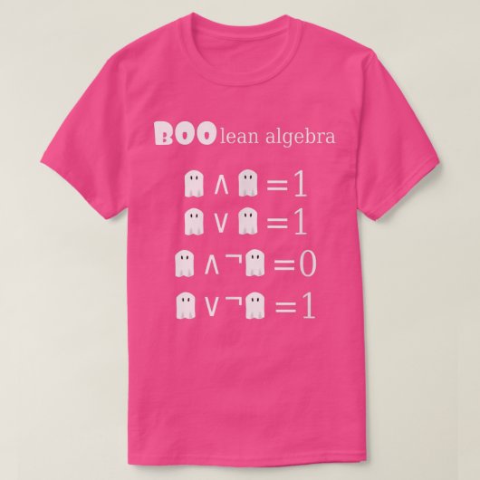 Boolean Algebra Halloween Math 798 Tシャツ (デザイン正面)