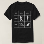 Boolean Logic I'A Programmer Alive Dead Tシャツ (デザイン正面)