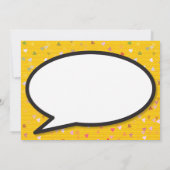 BOOM日付保存おもしろいレトロ漫画ブックアーポップ・アートのト 招待状 (裏面)