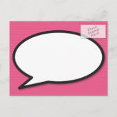 BOOM日付保存おもしろいレトロ漫画ブックアーポップ・アートのト 案内ポストカード (裏面)