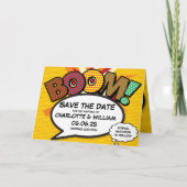 BOOM日付保存おもしろいレトロ漫画ブックアーポップ・アートのト 案内状 (正面)