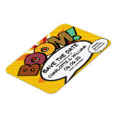 BOOM日付保存おもしろい漫画書モダン マグネット (左側)